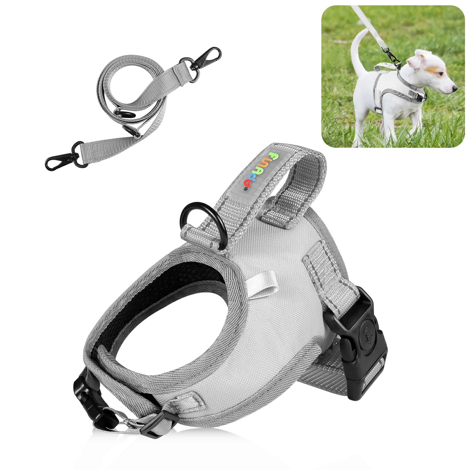 FUNADD FA3002 Outdoor Reflective Pet Dog Harness Puppy Vest with Traction Rope FUNADD FA3002 Outdoor Reflective Pet Dog Harness Puppy Vest with Traction Rope